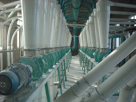 pipes floor of storey flour mills